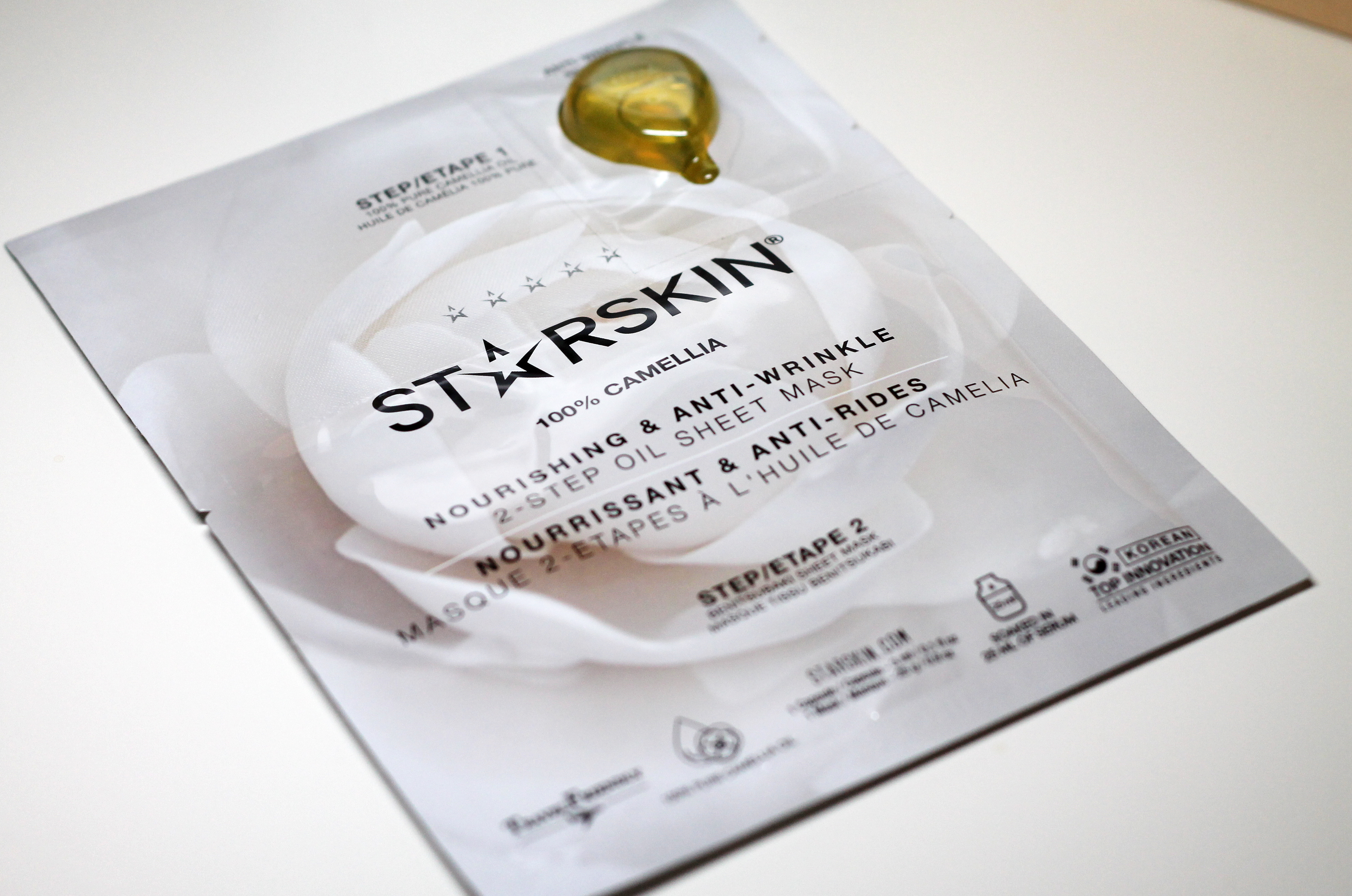 (Starskin) Camellia Nourishing & Anti-Wrinkle 2-Step Oil Sheet Mask
